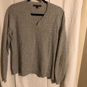 346 Brooks Brothers XL 100% lambswool sweater grey
